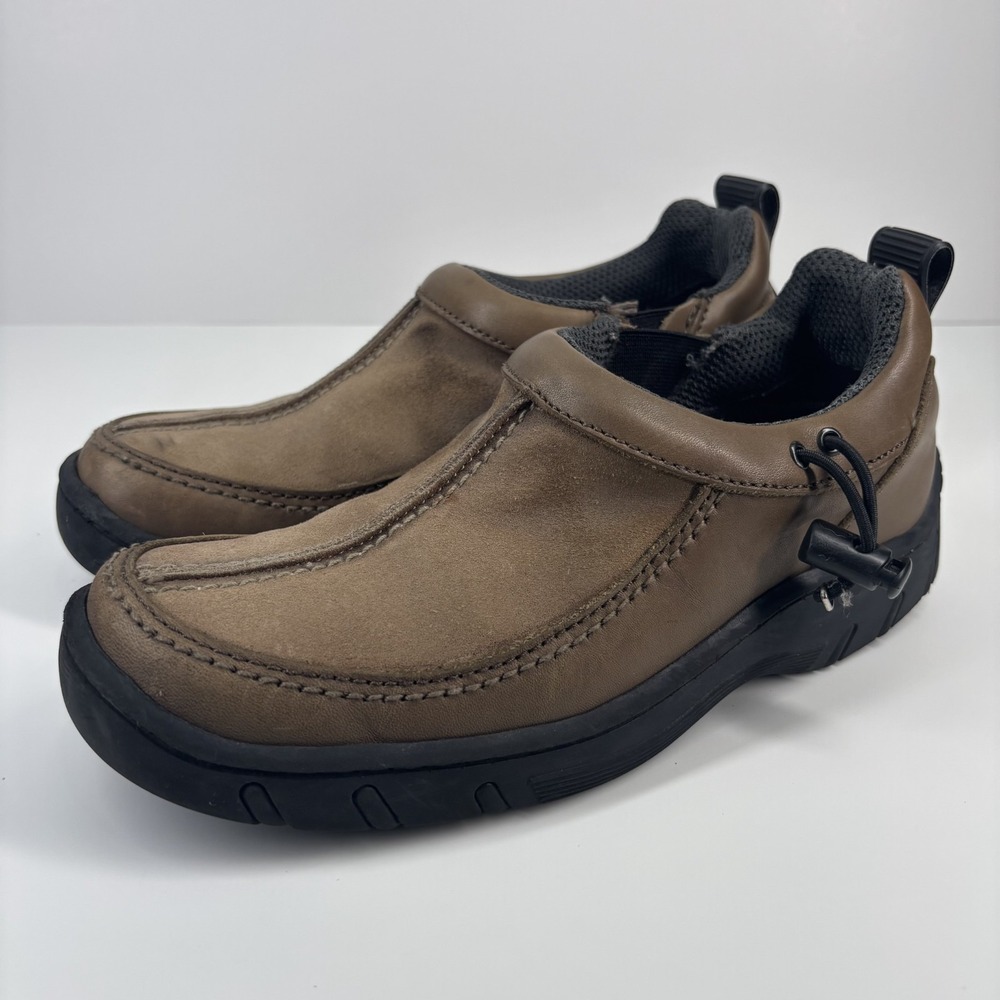 Dr. Martens Men's US 6/UK 5 Vintage Brown Leather Moc Toe Pull-On Casual Shoes